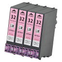 ICLM32 ×4本セット 互換インク ライトマゼンタ 単品 ICチップ付 残量表示可能 インクカートリッジ EPSON互換 EP社 エプソン ヒマワリ ( I...