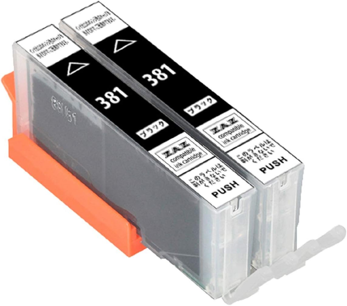 樂天商城 - BCI-381XLBK 互換インク ブラックのみ 2個セット PIXUS TS8230 TS8130 TS6230 TS6130 TR9530 TR8530 TR7530 TR703 1年保証付き ICチップ付き 残量表示可能 ZAZ 黒のみ 黒だけ 2本セット 2個セット