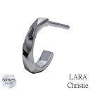 ピアス メンズ ハーフ フープ ユニセックス レディース シルバー925 シルバーピアス アクセサリー ブランド ララクリスティー