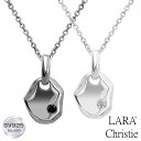 ペアネックレス 大人 カップル バー デザイン ペア ネックレス 小ぶり ララクリスティー LARA Christie 記念日 カップル お揃い プレゼント 誕...