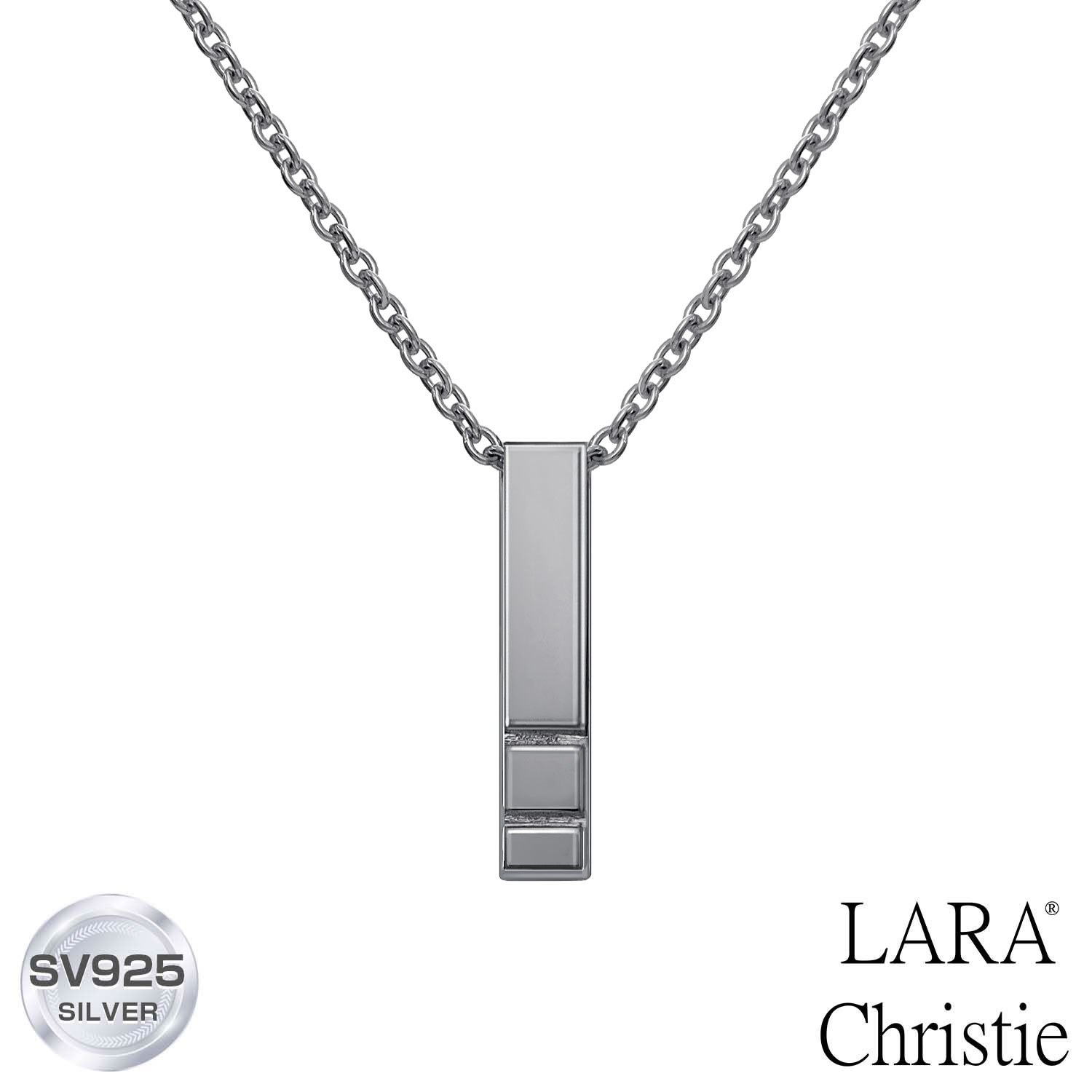 ニュアンス感あるバーネックレス。 洗練された印象にこだわり、素材の良さを引き立てるようにデザインしました。 LARA Christie（ララクリスティー）専用ケースと手提げの紙袋を付属としてお付けしておりますので、プレゼントギフトにもおすす...