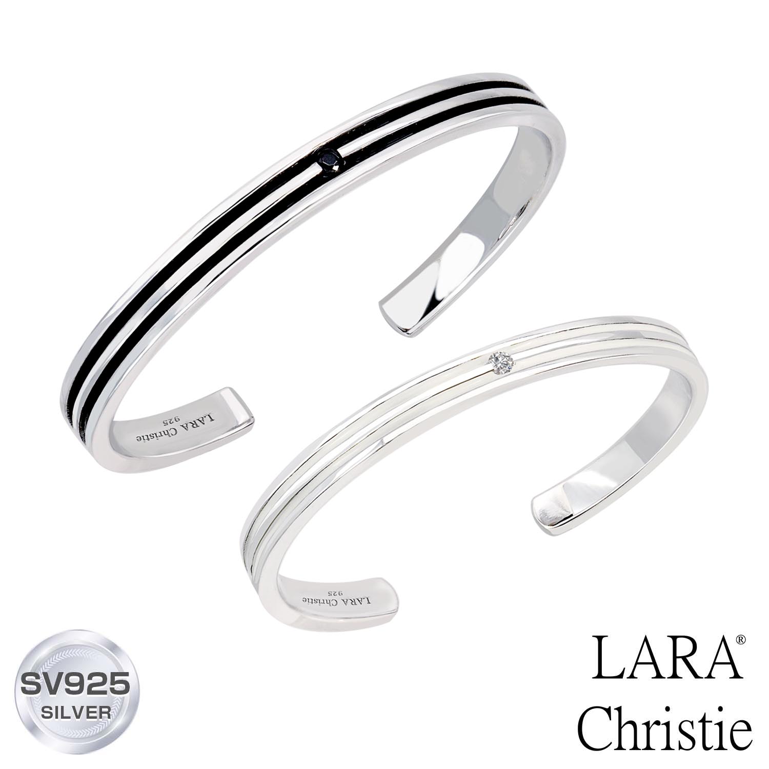 ペア バングル LARA Christie (ララクリスティー) オリンピア バングル ペアブレスレット [ PAIR Label ] 記念日 カップル お揃い プレ..