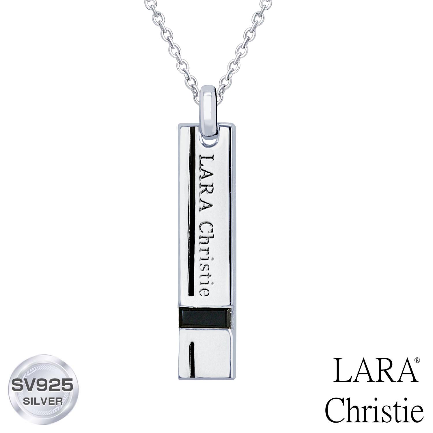 ネックレス メンズ LARA Christie (ララクリスティー) サイドウェイ ネックレス シルバー925 silver シンプル プレー…