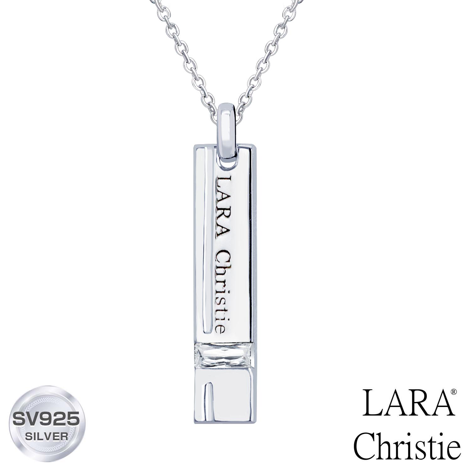 ララクリスティー ネックレス レディース LARA Christie (ララクリスティー)サイドウェイネックレス [ WHITE Label ] シルバー 女性 誕生日プレゼント