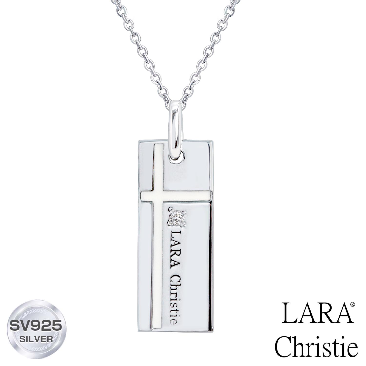 ララクリスティー 【10%OFF スーパーセール】 ネックレス レディース LARA Christie (ララクリスティー)ノーブル クロス ネックレス [ WHITE Label ] シルバー 女性 誕生日プレゼント