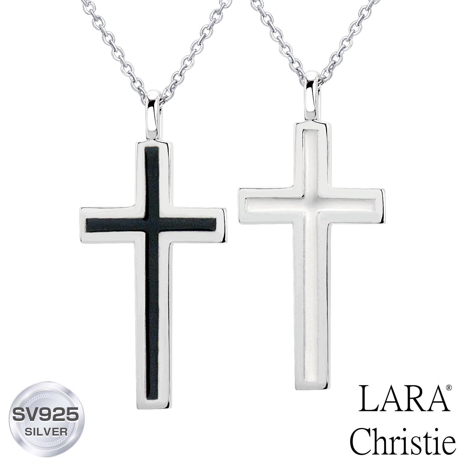 ペアネックレス 大人 カップル LARA Christie (ララクリスティー) レール クロス ペアネックレス 大人 カップル [ PAIR Label ] 記念日 カップル お揃い プレゼント 誕生日プレゼント