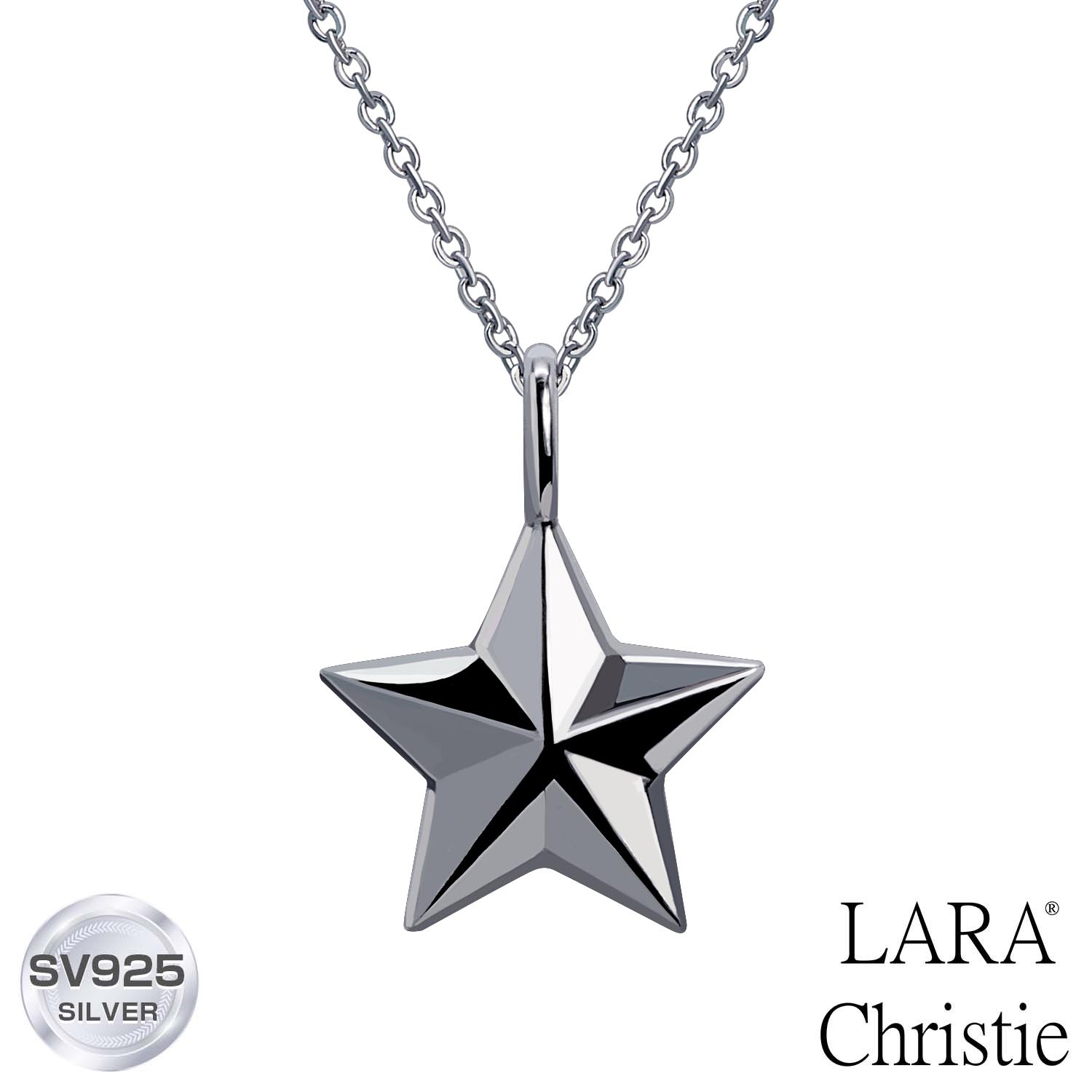 【宇垣美里 着用モデル】 ネックレス メンズ LARA Christie (ララクリスティー)ステラ ネックレス[ BLACK Label ] シルバー ネックレス メンズ