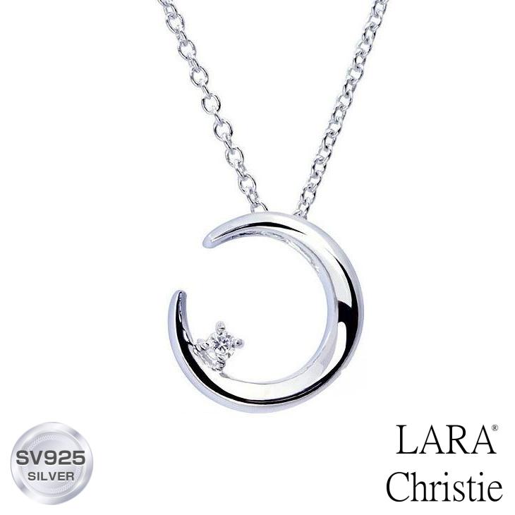 ネックレス レディース LARA Christie (ララクリスティー) ルナ 月 ネックレス [ WHITE Label ] シルバー 誕生日プレゼント クリスマスプレゼント