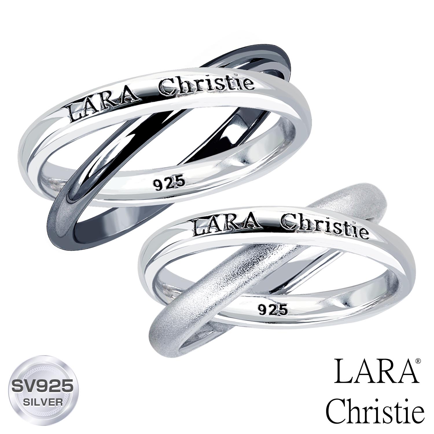 ペアアクセサリー ペアリング カップル LARA Christie (ララクリスティー)ロンド ペアリング [ PAIR Label ] シルバー Silver 指輪 ペア カップル お揃い プレゼント 誕生日プレゼント