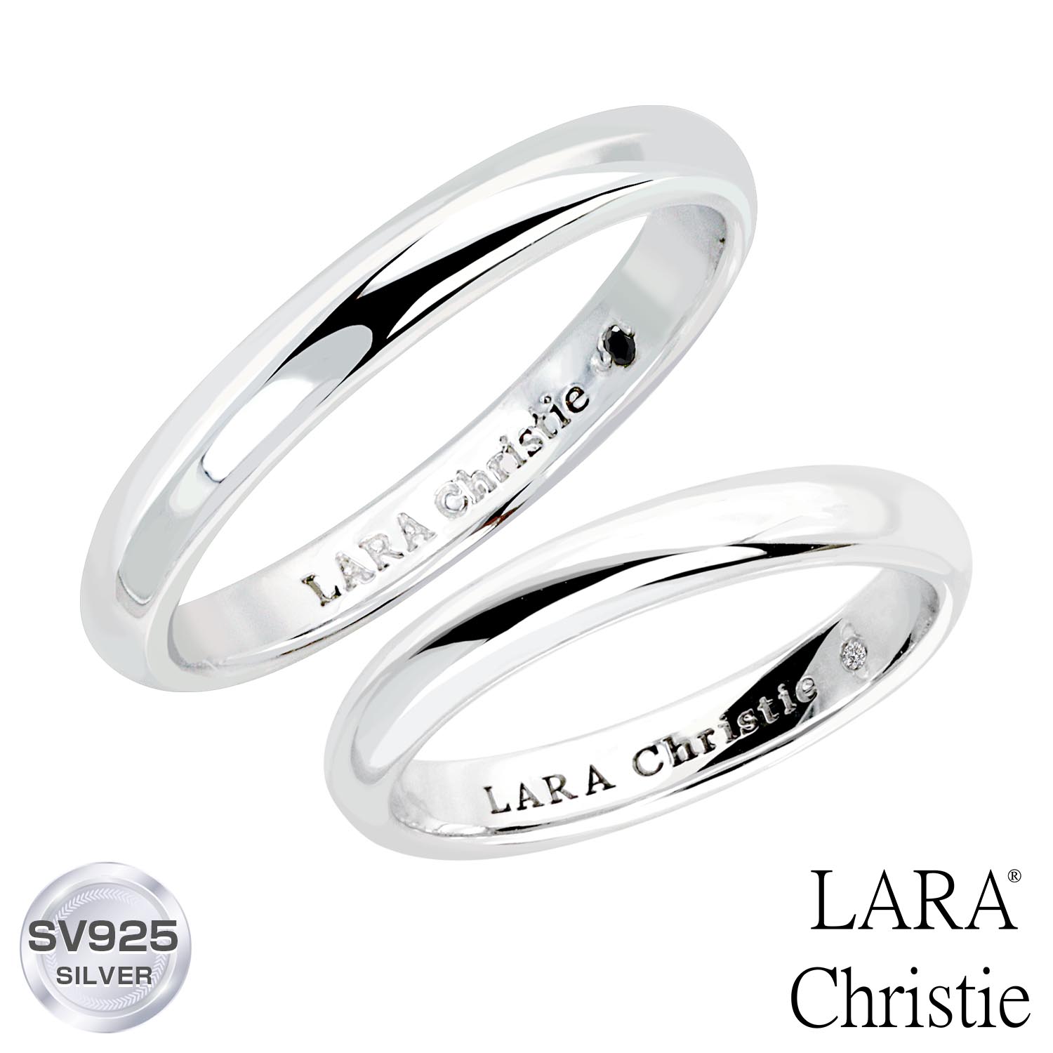 ペアアクセサリー ペアリング カップル LARA Christie (ララクリスティー) エターナル ビューティー リング ペア [ PAIR Label ] シルバー Silver 指輪 記念日 カップル お揃い プレゼント 誕生日プレゼント