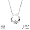 ララクリスティー ネックレス レディース ホースシュー 馬蹄 WHITE Label p13970-w ララクリスティー LARA Christie 女性 誕生日プレゼント