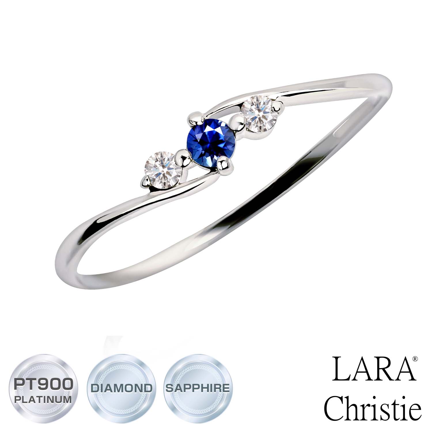   ǥ ŷ 0.05ct PT900 K18  ֥롼ե  LARA Christie...