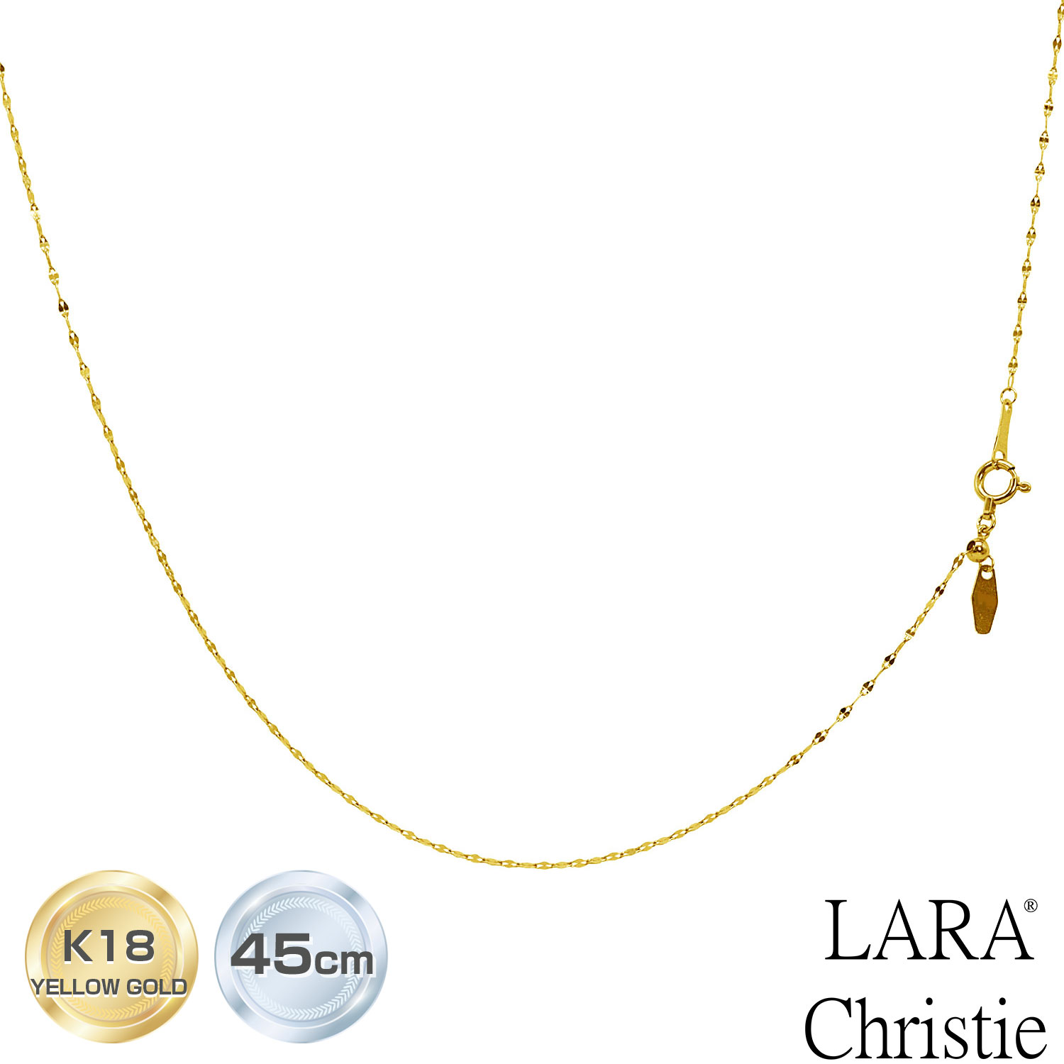  20%OFF X[p[SALE  lbNX `F[ S[h 18 K18 y^ 1.1mm Œ45cm\ d 0.7g lc97-0008 LARA Christie NXeB[ lbNX`F[RNV