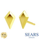 ピアス レディース K10 スタッドピアス スクエア ダイヤ型 10金 スタッド ゴールド シアーズ(sears) 女性 誕生日プレゼント(4)