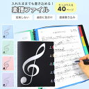 【25日限定10％OFFクーポン】楽譜ファイル 書き込める 書き込み 楽譜入れ A4 40ページ 2面 譜面ファイル ファイル 楽譜用ファイル 楽譜 ファイル 楽譜入れ 吹奏楽 ミュージックファイル 吹奏楽部 ブラスバンド ブラバン 部活 中学生 高校生 大学生 バンドファイル リング式