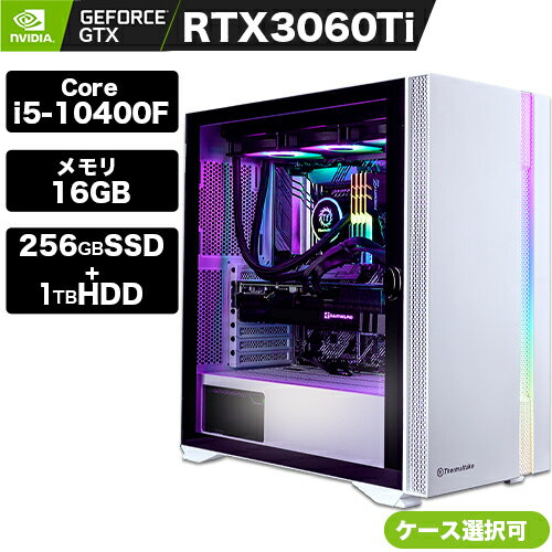 デスクトップpc デスクトップパソコン 新品 初期設定済み RTX3060ti Core i5-10400F メモリ16GB 256SSD 1TBHDD 増設可 Win10/11 ゲーム フォートナイト apex エーペックス fortnite csgo game …