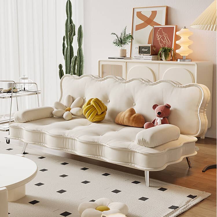 【最大3年保証】ソファ ソファベッド リクライニング 幅186cm 2人掛け ベージュ クッション付き 合皮 エレガント インテリア おしゃれ 北欧風 モダン 高級感 ボリューム感 癒し 可愛い 予備ベッド リビング おすすめ 一人暮らし ワンルーム 送料無料