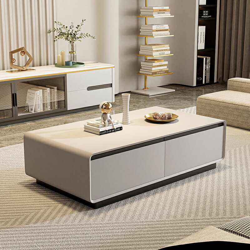 センターテーブル ローテーブル 幅120/130/140cm 引き出し付 ラグジュアリー ホワイト グレー ブラック おしゃれ 北欧 モダン 一人暮らし リビング おすすめ 送料無料