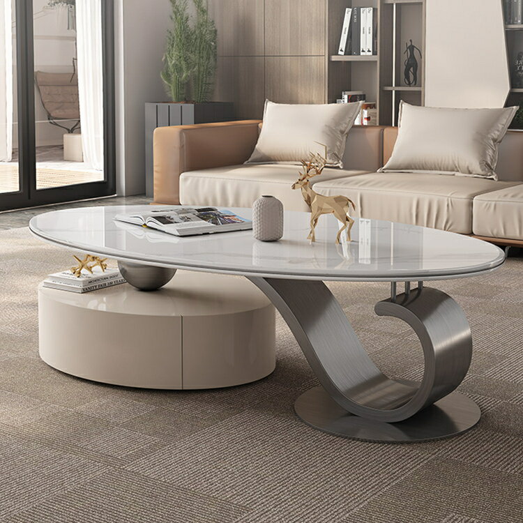 【最大3年保証】センターテーブル ローテーブル リビングテーブル セラミック ステンレス 収納付き おしゃれ 高級感 素敵 スタイリッシュ モダン 耐熱 耐摩擦...