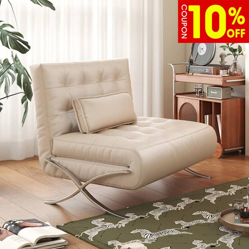 Reclining Type - 【10%クーポン有】ソファベッド 幅76cm 1人掛け 幅96/126/156cm 2人掛け ベージュ ブラック オレンジ リクライニング 折りたたみ クッション付き 合皮 おしゃれ 北欧風 モダン 高級感 ボリューム感 おすすめ 送料無料