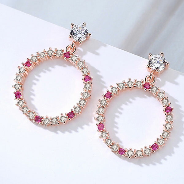 【1500円均一】銀針ピアス★キュービック・ジルコニア 揺れる チェーンピアス ロングピアス 揺れるピアス ★レディース パール シルバー925　アレルギーフリー