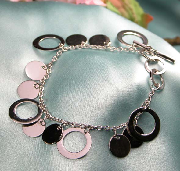 丸プレートシルバーブレスレット【シルバー ブレスレット シルバ- ブレス SILVER Bracelet】