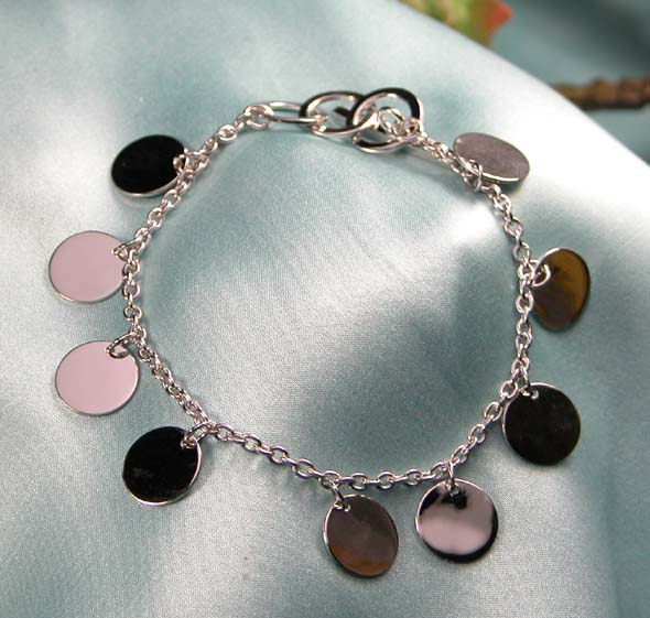 Rakuten - 丸プレートシルバーブレスレット【シルバー ブレスレット シルバ- ブレスレッド SILVER Bracelet】