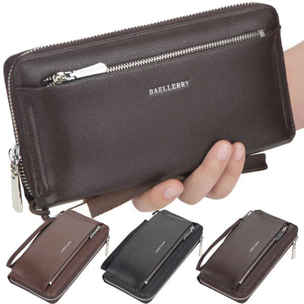 【送料無料】【3色】大容量！存在感あふれる財布♪デザインがカッコいい大人気財布♪父の日ギフト財布、父の日プレゼント財布にも好適品☆メンズ