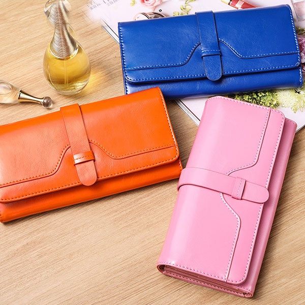 【送料無料】【ピンク他全5色】本革財布 牛革 女性へのプレゼントに最適な長財布 レディース財布 婦人財布 ロングウォレット 可愛い かわいい 財布 レデイース レディス ladies 長さいふ 長サイフ pink 送料込み】 zdw-10012342 ZDW SHOPPING サンプル画像3