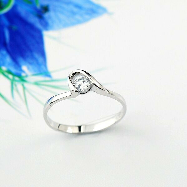 Zircon - プレゼント贈り物に最適！プラチナコーティングされた指輪！キラキラ♪シルバー925・ジルコン・リング【メール便送料無料】