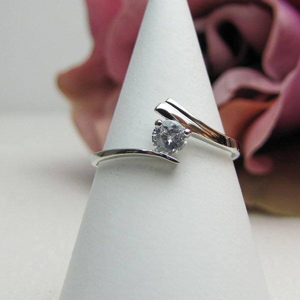 Zircon - プレゼント贈り物に最適！プラチナコーティングされた指輪！キラキラ♪シルバー925・ジルコン・リング【メール便送料無料】