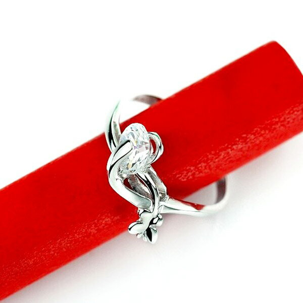 Zircon - プレゼント贈り物に最適！プラチナコーティングされた指輪！キラキラ♪シルバー925・ジルコン・リング【メール便送料無料】