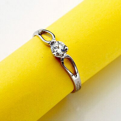 Zircon - プレゼント贈り物に最適！プラチナコーティングされた指輪！キラキラ♪シルバー925・ジルコン・リング【メール便送料無料】