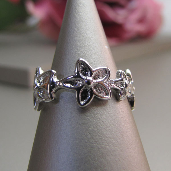 【メール便送料無料】【ギフトOK】プレゼント贈り物に最適!プラチナコーティングされた指輪!シルバー925 指輪 シルバーリング レディースリング Ring