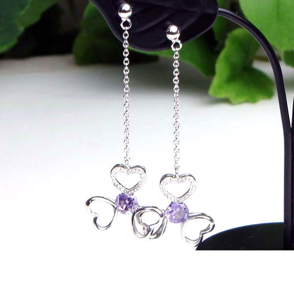 【メール便送料無料】大人カジュアル♪ ジルコニア・シルバーピアス