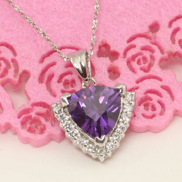 乐天商城 - キュービックジルコニア・シルバーペンダント【シルバー ペンダント 首飾り SILVER Necklace】【ネコポス便送料無料】【シルバー925チェーン付き】