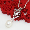 淡水パール・シルバーペンダント【シルバー ペンダント 首飾り SILVER Necklace】【メール便送料無料】【シルバー925チェーン付き】(4)