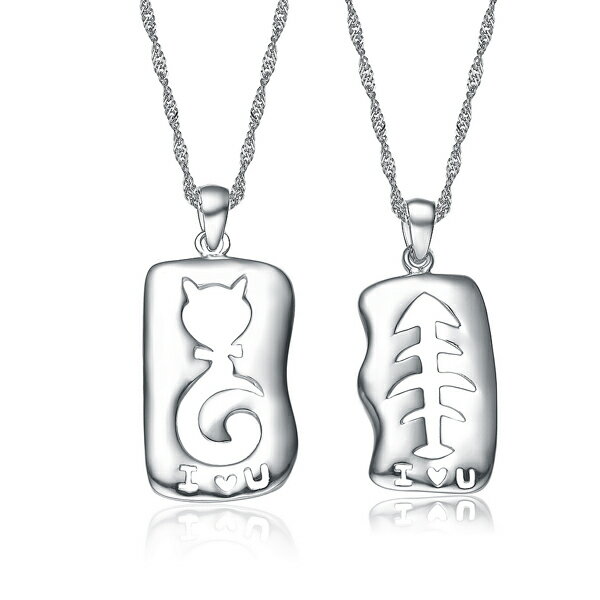 Rakuten - ペア・シルバーペンダント【シルバー ペンダント 首飾り SILVER Necklace】【メール便送料無料】【シルバー925チェーン付き】