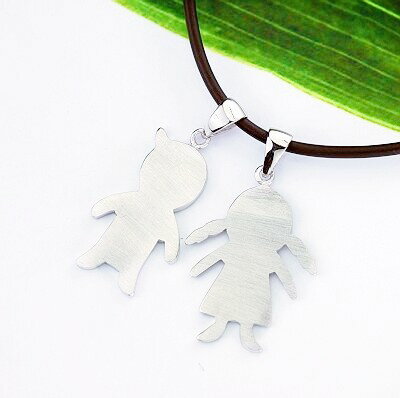 Other - ペア・シルバーペンダント【シルバー ペンダント 首飾り SILVER Necklace】【メール便送料無料】【シルバー925チェーン付き】