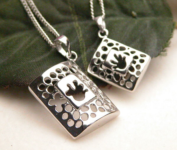 Rakuten - ペア・シルバーペンダント【シルバー ペンダント 首飾り SILVER Necklace】【メール便送料無料】【シルバー925チェーン付き】