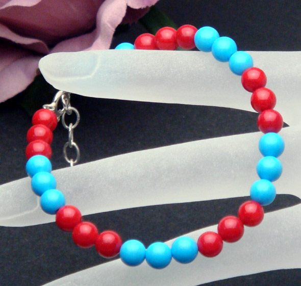 ターコイズ＆レッドコーラル