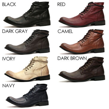【夏のワンダフル!クーポン対象】Dedes デデス レースアップ ショートブーツ 5119 メンズ 編み上げ レースアップ boots PUスムースレザー【メンズブーツ】 ジールマーケット【セット割引対象1足税込4950円】