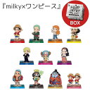 「milky×ワンピース」アクリルスタンド 11個入り BOX　ミルキー　ペコちゃん　ONEPEACE 不二家　コラボ　アクスタ