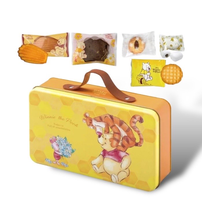 【専用袋付き】スイートトランク缶　くまのプーさん　ホワイトデー　お返し　ギフトセット　お菓子　ディズニー　プレゼント　クッキー　チョコのサムネイル