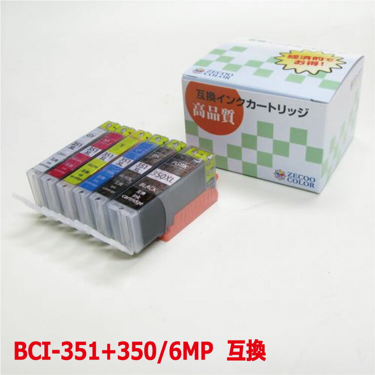 CANON Lmv^[p(BCI-351XL+350XL 6MPΉ) ݊CNJ[gbW(IC`bvt)cʕ\OK 6FZbg(350͊痿)