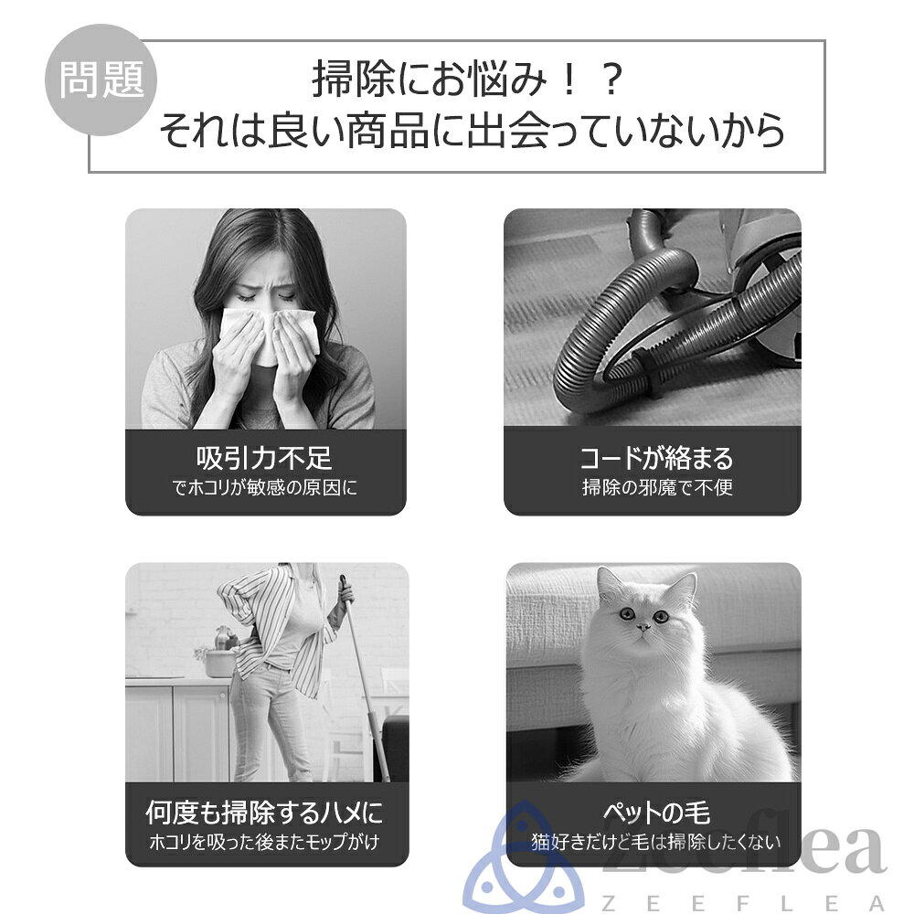 【2026新登場】掃除機 コードレス ハンディクリーナー 32000pa吸引力 4WAY 乾湿両...