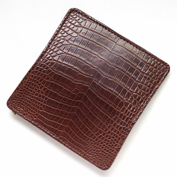 革蛸謹製 台形ロングワレット 匠（ハンドソーイング）赤銅鰐　【smtb-td】【saitama】