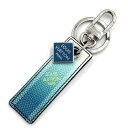 ルイ・ヴィトン LOUIS VUITTON ポルトクレ ダミエ ストライプス キーホルダー M00735 ブルー PVC メタル 中古ABランク キーリング バッグチャーム メンズ(4)