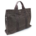 エルメス HERMES エールライン トートバッグ MM キャンバス グレー メンズ レディース 通勤 通学 ハンドバッグ バッグ バック BAG