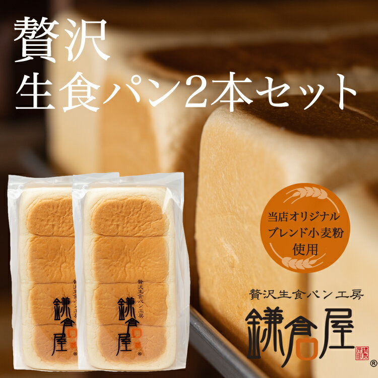 【お歳暮にいかがでしょうか】【北海道産バター100%使用】★TVで紹介された福岡のしっとりもちもち生食パン★ 【贅沢生食パン2本セット】食パン パン 贅沢 味パ...